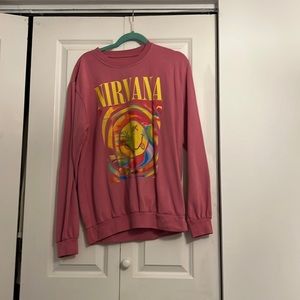 Nirvana Hot Pink Sweatshirt
